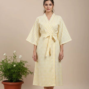 Nuevo Estilo de Kaftán de Algodón con Estampado Floral Multicolor, Vestido Midi Vintage Hecho a Mano para Mujer, Kaftán Largo de Algodón para la Noche - Product Image 1