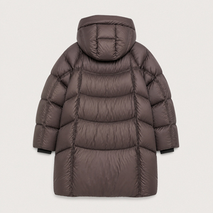 Chaqueta Larga Acolchada con Capucha, Rellena de Plumón, Abrigo de Invierno Informal, Holgado, Grueso, Acolchado, Cortavientos, Unisex - Product Image 4