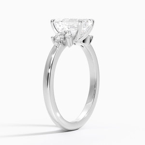 BOJ <b>Ring</b> 0148 <b>Emerald</b> Cut 925 <b>Silver</b> Marquise Cluster Prong Setting Solitaire Diamond <b>Ring</b> 2ct D Color VVS1 Moissanite GRA Sale - Product Image 2