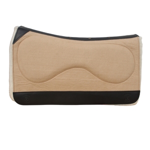 Almohadilla de fieltro de lana lista para enviar, almohadilla western para caballo, absorbente de impactos, transpirable, antideslizante, para equitación. - Product Image 3