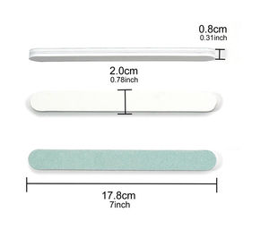 Limes et polissoirs à ongles miniatures double face en acier inoxydable de qualité supérieure avec manche en plastique, grain 80, pour manucure et pédicure - Product Image 4