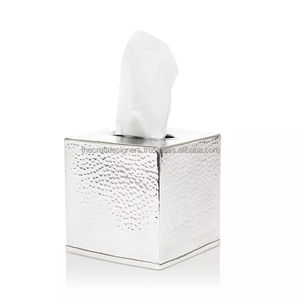Distributeur de serviettes en étain en métal de luxe de haute qualité affichage de vaisselle salle de bain feuille de fer décorative boîte à mouchoirs support de serviettes à faible coût - Product Image 2