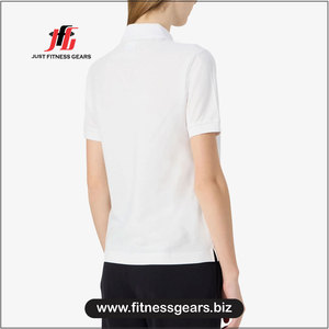 เสื้อโปโลแขนสั้นสีทึบสำหรับผู้หญิงจาก Just Fitness Gears สไตล์ลำลอง ความยาวปกติ มีหลายสีให้เลือก - Product Image 3