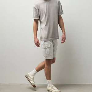 Pantalones Cortos Cargo para Hombre de Alta Calidad, 100% Algodón No Tejido, Personalizables, Ligeros, con Bolsillos, Transpirables, Ecológicos y de Secado Rápido - Product Image 3