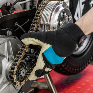 Guantes de Cuero Vacuno de Primera Calidad, Textura Suave, Cómodos, Resistentes a la Abrasión, para Actividades al Aire Libre y Trabajo Mecánico - Product Image 4