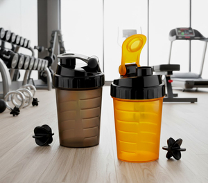 Botella Deportiva con Tapa Abatible y Bola Mezcladora, Libre de BPA, de Plástico, para Gimnasio y Uso al Aire Libre - Product Image 6