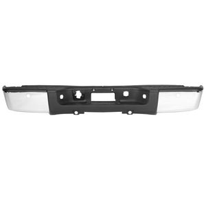 Pare-chocs arrière pour Chevrolet Silverado 1500 2007-2013, pick-up argent/acier avec trous - Product Image 4