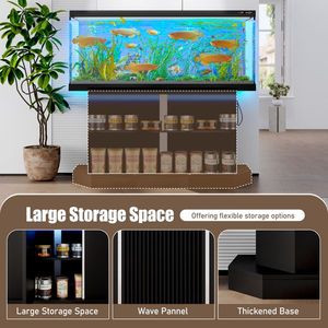 Supporto Moderno per Acquario da 55-75 Galloni con Presa di Corrente e Porte USB (4 AC 2 USB) - Product Image 4