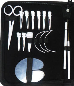 Kit d'outils pour extensions capillaires en acier inoxydable 12 pièces : pinces d'installation et de retrait, peigne de séparation, ciseaux, miroir – Qualité supérieure - Product Image 2