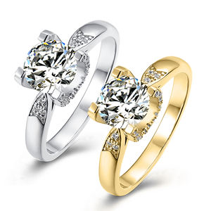 AMBER JEWELS Bague de fiançailles unisexe en or massif 18 carats plaqué rhodium, pierre naturelle certifiée IGI, sertissage en canal, géométrique, 15 g - Product Image 2