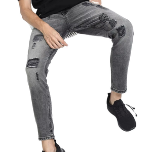High Selling Friendly Budget Solid Color Men Straight Knitted Denim <b>Jeans</b> Pant Summer Factory Made Custom Made - Product Image 2