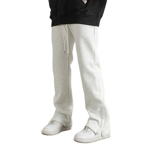 Pantalon en coton de qualité supérieure, coupe droite décontractée, pour hommes et femmes - Product Image 2