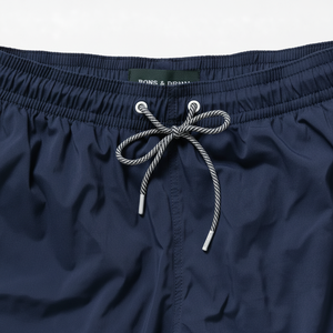 Pantalones Cortos Deportivos COVE con Cordón Ajustable, Color Azul Marino, para Hombre, Casuales, Personalizados OEM ODM, Mezcla de Algodón, Cintura Elástica - Product Image 6