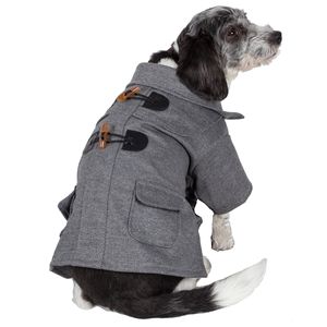 Cappotto per Animali Domestici in Lana con Rivetti Statici e Colletto alla Moda, Elegante Abbigliamento per Animali - Product Image 1