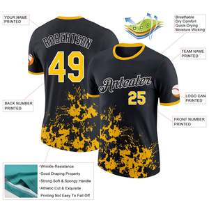 Maillot d'équipe sportive personnalisé de haute qualité, impression par sublimation, tissu à séchage rapide, nom et numéro personnalisés, OEM ODM, vente en gros, usine - Product Image 2