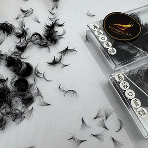 Extensions de cils préfabriquées de qualité supérieure, faites à la main, volume doux 10D 12D 16D, courbure CC/DD/M/LD, cheveux synthétiques longs, naturels et foncés - Product Image 2