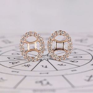 Pendientes de Plata de Ley 925 con Corte Redondo Astrológico de Géminis y Halo, 0.29 TCW, 1.20 MM, Joyería Zodiacal para Mujer, Regalo Elegante - Product Image 2