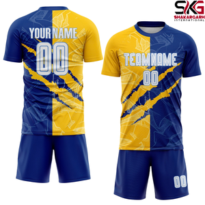Conjunto de Uniforme de Fútbol Personalizado, Ligero, con Estampado del Equipo, Manga Corta, Ropa Deportiva - Product Image 3