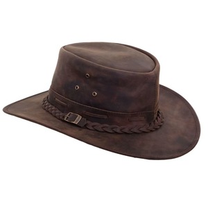 Wholesale rate leather <b>hat</b> for Men's casual Outdoor wear leather <b>hats</b> high quality 100%leather buckets <b>hats</b> for sale - Product Image 1