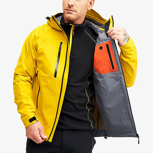 Veste coupe-vent en nylon recyclé éco-responsable Outfitize, tenue de mode durable, légère, coupe-vent, aux tons terreux - Product Image 6