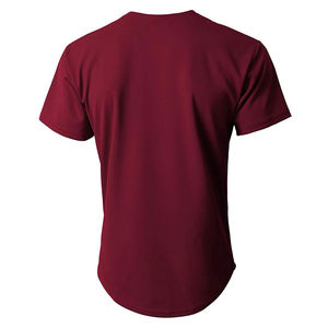 Maillots de baseball unis pour hommes de haute qualité avec logo personnalisé, couleur bordeaux, vente en gros, fournisseur en gros de maillots de baseball - Product Image 3