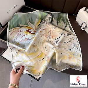 High Quality Printed Short <b>Scarf</b> Fabric OEM ODM Private Label Textile Manufacturer Custom Fashion Products Export - Product Image 1