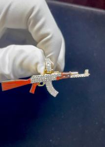 Colgante de Lujo para Hombre de Plata 925 con Baño de Oro de 18K, Estilo Hip Hop Iced Out, Joyería de Moda con Moissanita VVS - Product Image 6