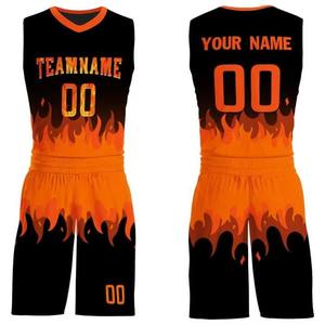 Customized High Quality Youth Basketball Uniforms Top Design Breathable Plus Size Wholesale - Product Image 1