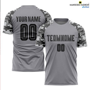 Ensemble d'uniformes de football personnalisables, col rond, impression numérique, 100% polyester, séchage rapide, manches courtes, unisexe, adulte, toutes saisons, OEM - Product Image 4