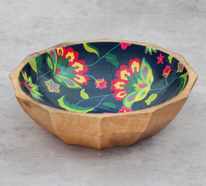 Enamel Printed Wood Bowl Snack Bowl For Party Food Presentation New Design Restaurant Soup Serving Bowl - Product Image 1