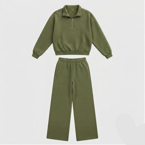 Conjunto Deportivo Informal para Mujer, Sudadera Holgada, Pantalones de Estilo Relajado, Material Suave y Transpirable, Proveedor Oro de Alibaba - Product Image 6