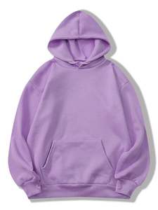 Men's <b>Orange</b> Hooded Sweatshirt Regular Fit Solid Color Cotton <b>Fleece</b> Casual Autumn Wear Pocket Design - Product Image 4