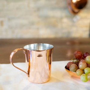 Taza Moscow Mule de Metal, Cobre Sólido Hecho a Mano, 16 oz, para Fiestas, Hogar y Restaurantes, Taza para Cerveza - Product Image 3