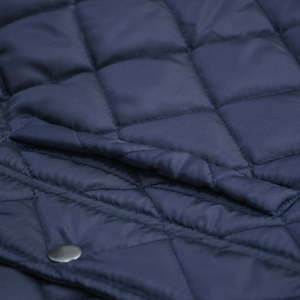 Veste matelassée marine pour homme avec fermeture boutonnée, col rabattable, coupe-vent décontracté, vêtement d'extérieur d'automne, coupe régulière - Product Image 3