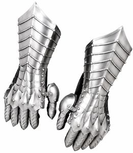 ถุงมือเหล็กแบบข้อต่อ |   ถุงมือเกราะนักรบยุคกลาง (คู่) - Product Image 2