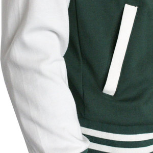 High Quality <b>Men</b> Varsity Jacket 100% Fleece Patchwork Chenille Embroidery Lightweight Letterman Jacket Customized Logo Printing - Product Image 4