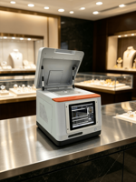 Analizador de Oro XRF Aurispec EDX-B2 Rápido, Preciso y Económico, Espectrómetro de Rayos X con Certificación CE, Probador de Pureza de Oro en Quilates, Pantalla Táctil a Color de 10.1 Pulgadas