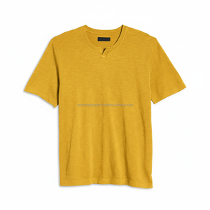 T-shirt bleu personnalisé 220 gsm coton oem usine d'impression de logo tissu jersey lourd streetwear fournisseur en vrac vêtements de marque privée - Product Image 6