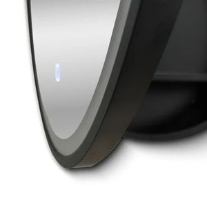 Armadietto a Specchio LED da Parete 24x24 in Metallo Nero con Luce Antiappannamento a 3 Colori, Specchio Contenitore per Bagno - Product Image 4