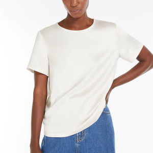 Camisetas de Cuello Redondo para Mujer, de Alta Calidad, Corte Ajustado, Casuales para el Hogar y Deportes al Aire Libre, Logotipo Personalizado, Servicio OEM - Product Image 2