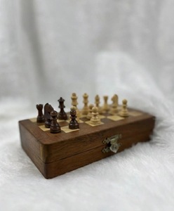 ILAHI's Eco-Friendly Rustic Polished Rectangle <b>Chess</b> <b>Board</b> Game 100% Handmade Pure Wood Animal/Love Style Customized Size <b>Chess</b> - Product Image 5