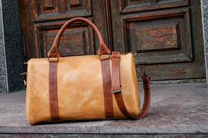 Bolsa de Viaje de Cuero Genuino, Estilo Vintage, para Fin de Semana, para Hombre y Mujer, Gran Capacidad, Ligera, Portátil, Premium, al por Mayor - Product Image 3