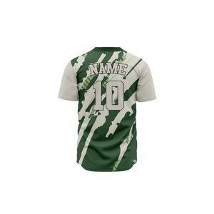 Wholesale Youth Baseball Shirts for Men and Women Button <b>Down</b> Sublimation Stitched Blank Custom Baseball Jerseys - Product Image 2