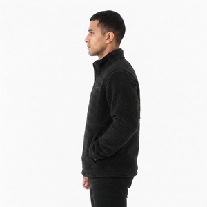 Comfortable Fit for Winter Outdoor Wear Sherpa Jacket for men Wool Men's Sherpa Jacket <b>Warm</b> <b>Fleece</b> Coat with Soft - Product Image 4