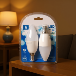 หลอดไฟ LED C37 E14 9W 6400K สีขาวนวล 720 ลูเมน 2 แพ็ค - Product Image 3