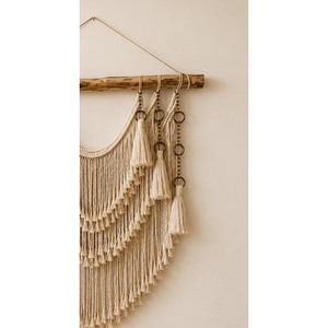 Highest Quality Macrame Wall Hanging Natural Fiber Art Piece Irregular Shape Home Decor Living Room <b>Single</b>-Piece Package - Product Image 2