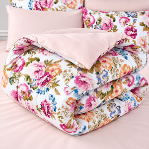Eden Comforter Set Reversible Polyester Printed 100% Cotton T-150 All-Season Breathable Home Use - Product Image 2