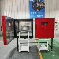 Four de cuisson industriel 16KW pour le chauffage de jantes automobiles avec machine de peinture en poudre séparée, contrôle de température 0~280°C