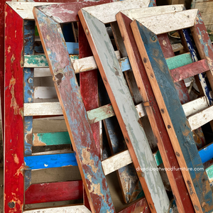 Marco de Fotos Artesanal de Madera de Barco Reciclada, Color Natural, para Decoración de Pared y Hogar, Sala de Estar o Dormitorio, Venta al por Mayor - Product Image 3