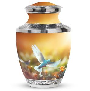 Urna de cremación clásica para cenizas de seres queridos, urna conmemorativa grande y majestuosa para cenizas humanas, recuerdo decorativo, tributo funerario. - Product Image 1